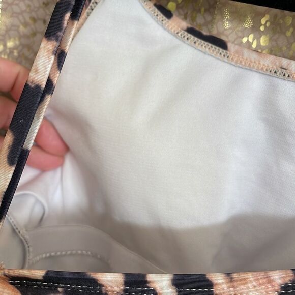 Cheetah/leopard print one piece swimsuit, size XL - Picture 4 of 5